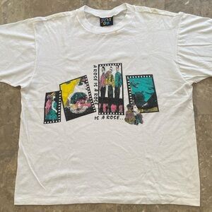 Vintage 1990s A Rose Is a Rose Film Strip Graphic Tee OSFA Made USA
